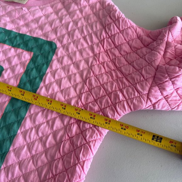 Judith March Queen of the Court Tennis Pink Quilted Pullover Shirt Womens Small - Picture 8 of 9